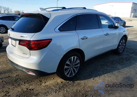 2014 Acura Mdx Technology Package from USA, damaged, VIN 5FRYD4H41EB029813